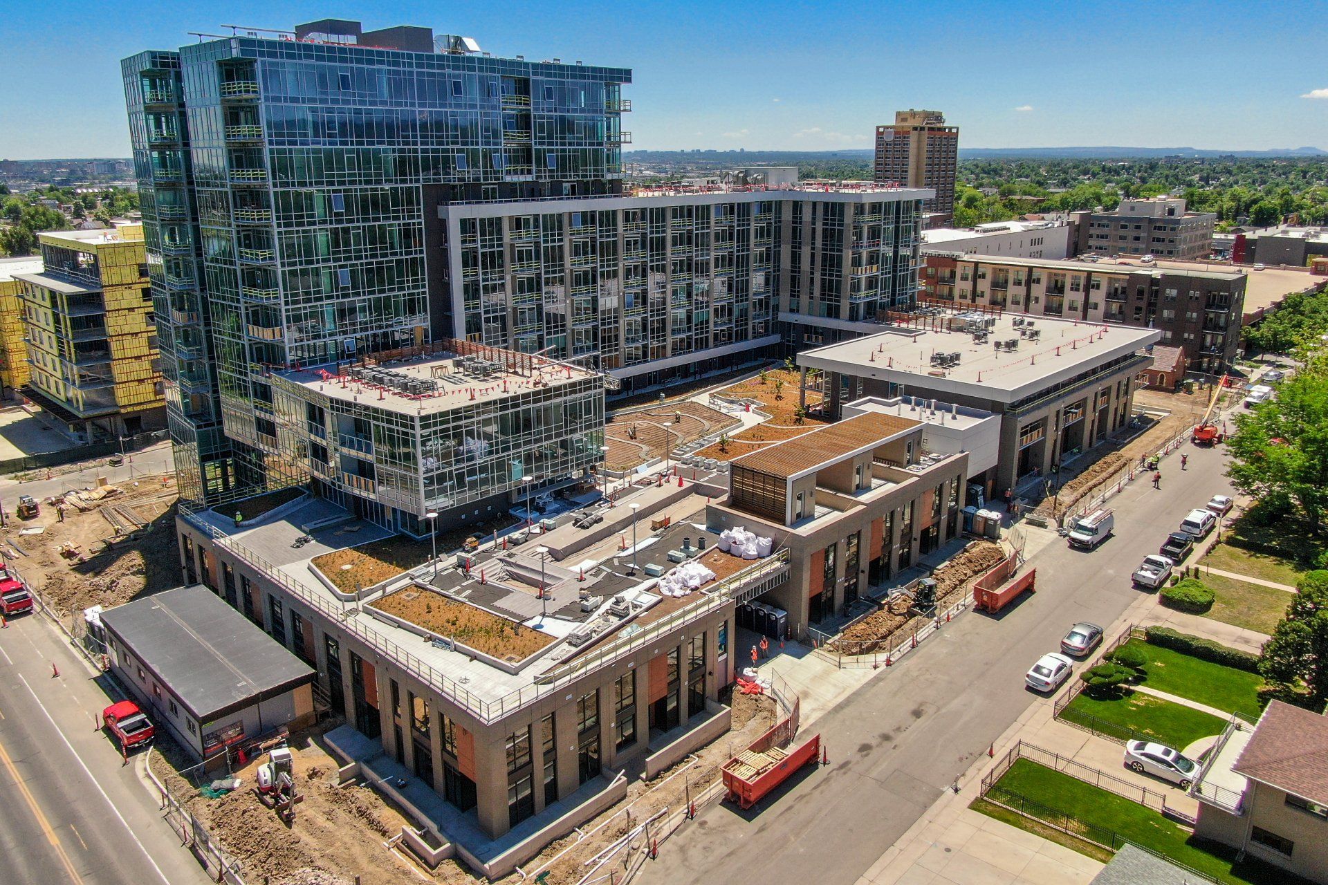 Aerial View of Buildings — Colorado Springs, CO — AIR Photography
