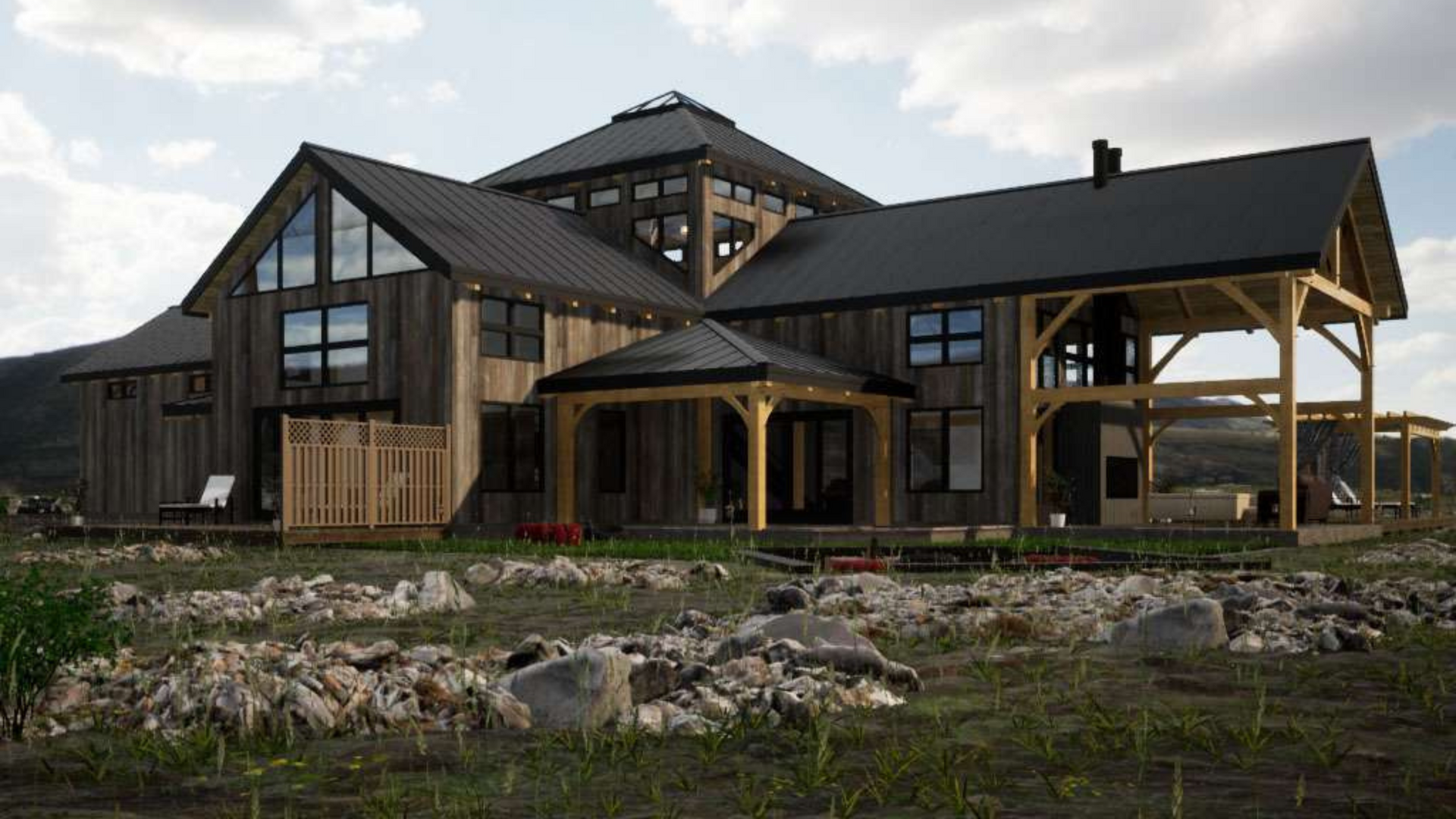 Mansion barndominium with gorgeous layout