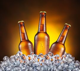 Bottles of Beer in ice