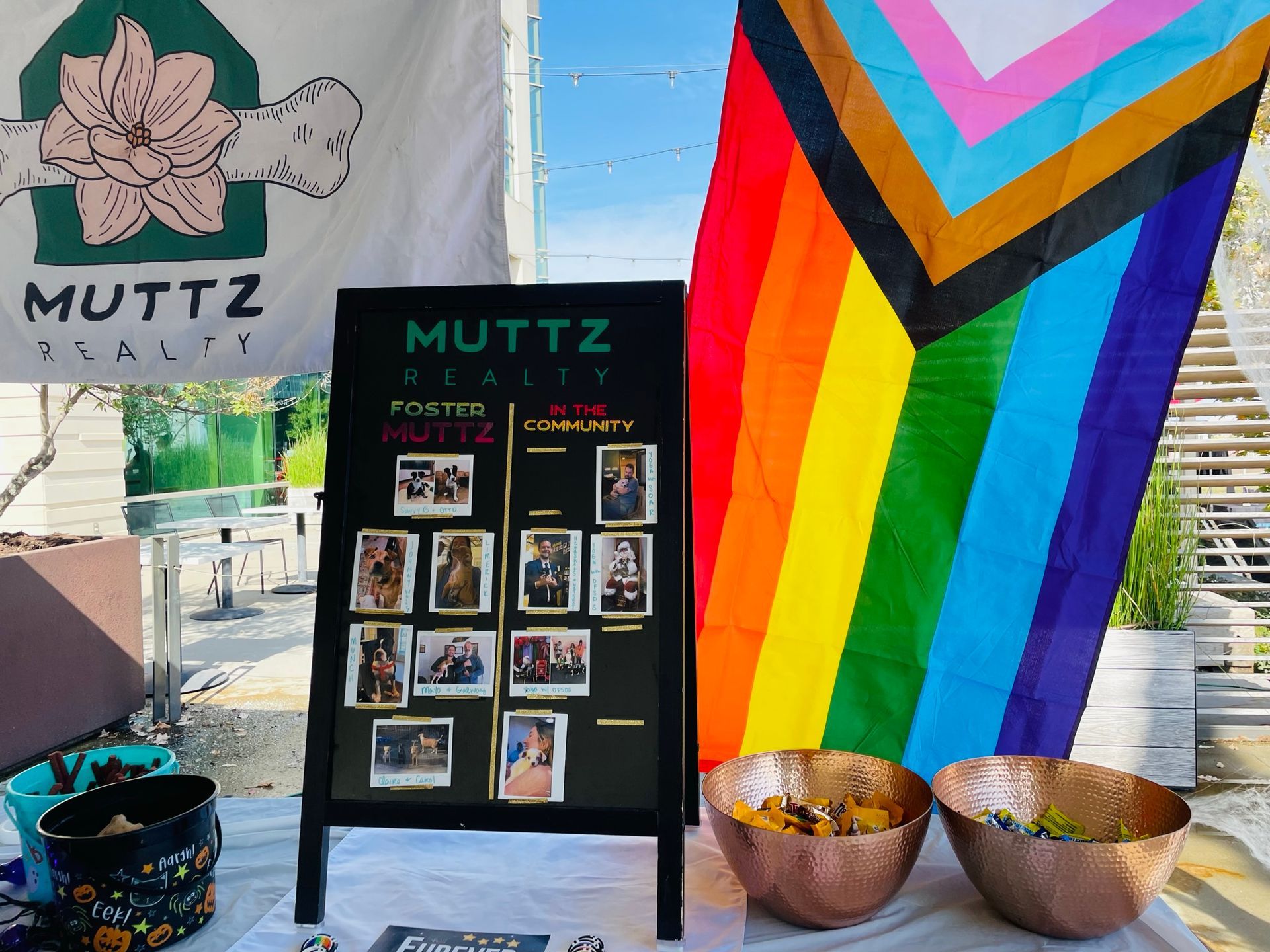 Muttz Realty team at Nashville Pride parade supporting LGBTQ+ community