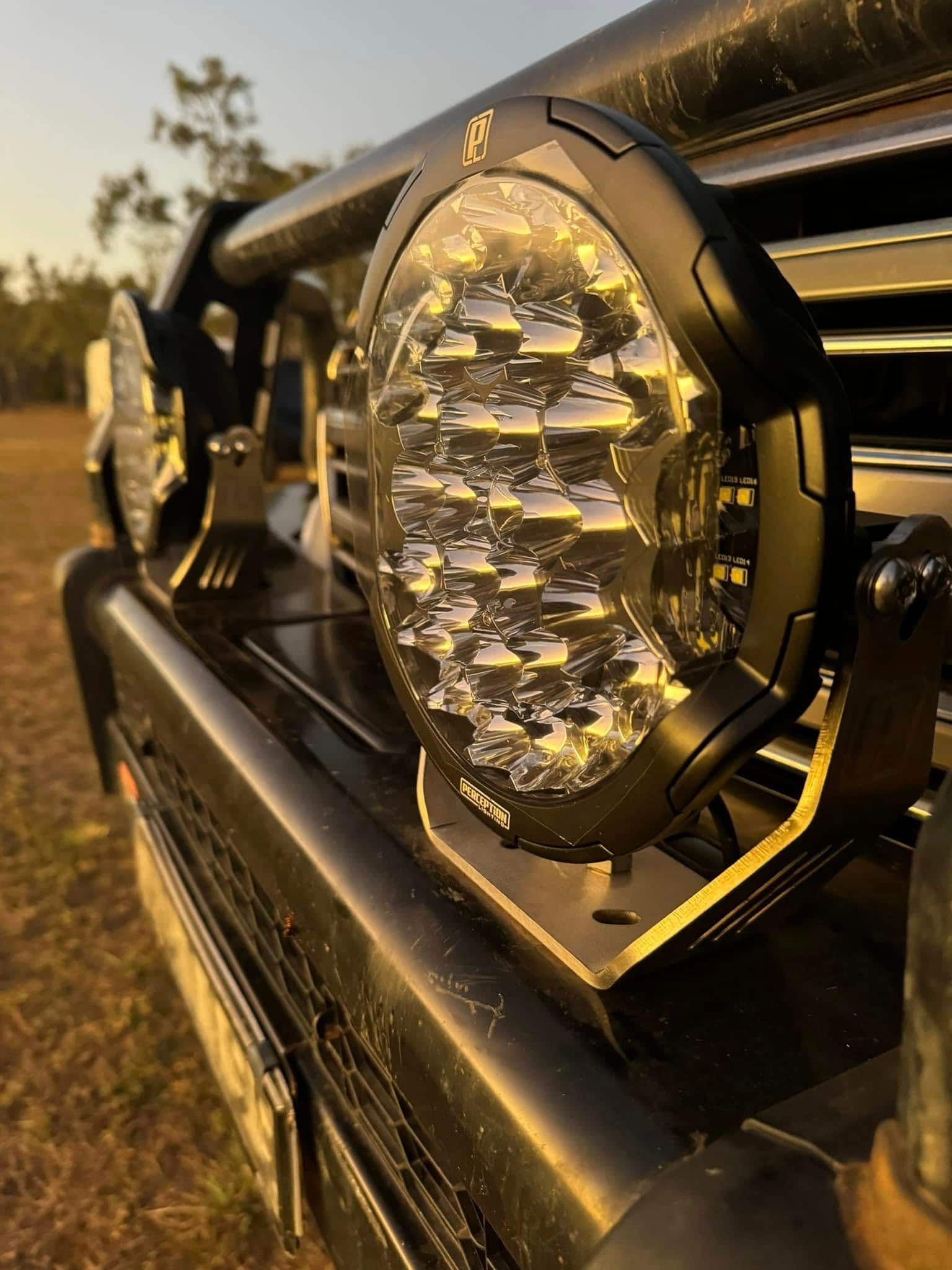 A Close up Of a Headlight on The Front of A Truck — Bonetig's Mobile Towbars & Trailers In Oak Flats, NSW
