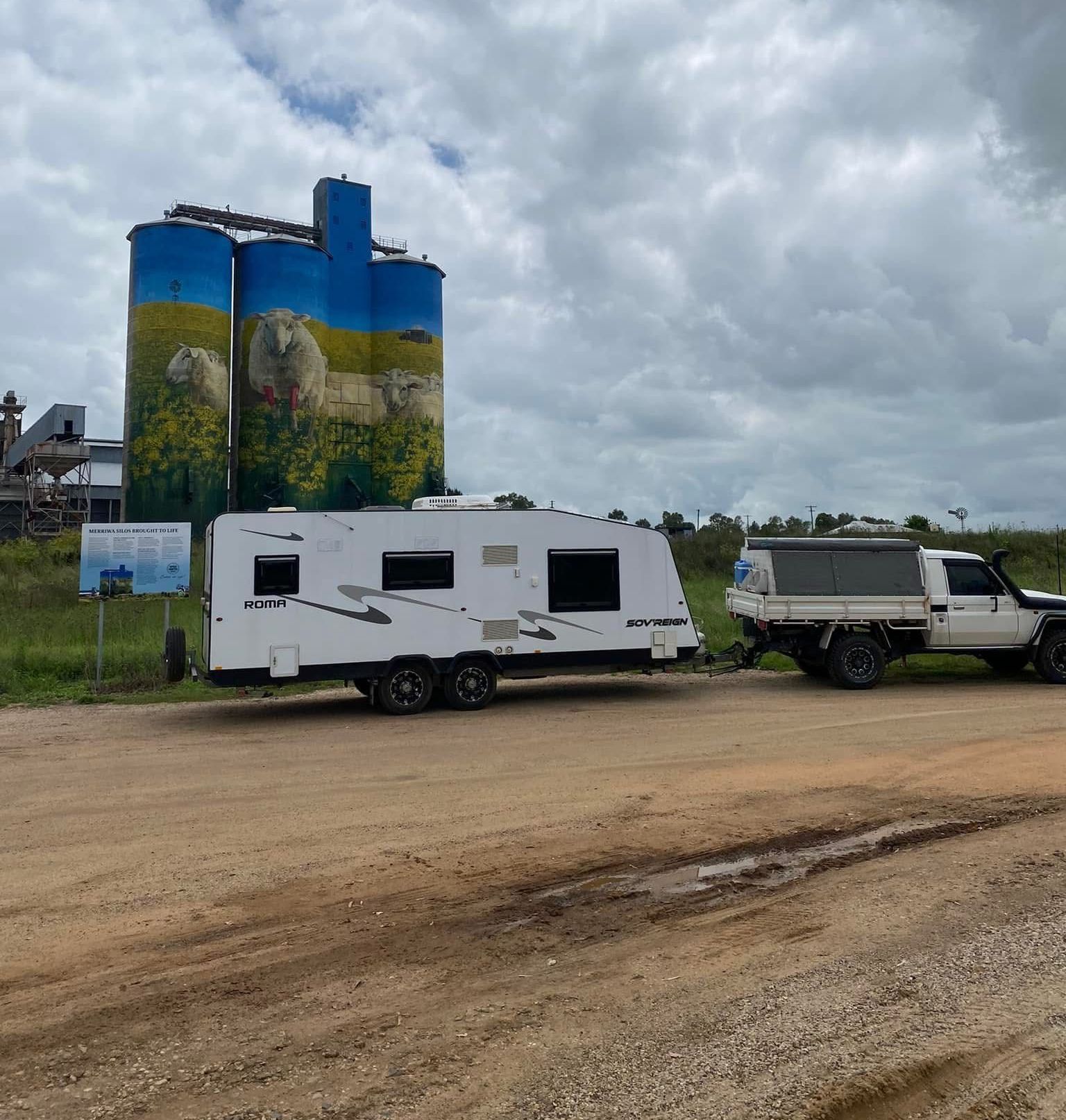 A Trailer Is Parked on A Gravel Road in A Field — Bonetig's Mobile Towbars & Trailers In Oak Flats, NSW
