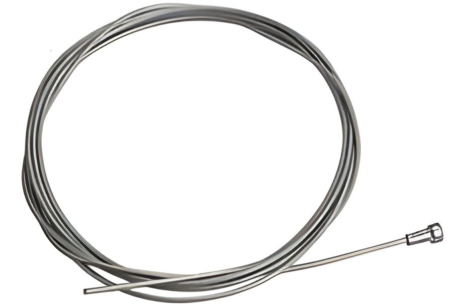 A Close up Of a Stainless Steel Brake Cable on A White Background — Bonetig's Mobile Towbars & Trailers In Oak Flats, NSW
