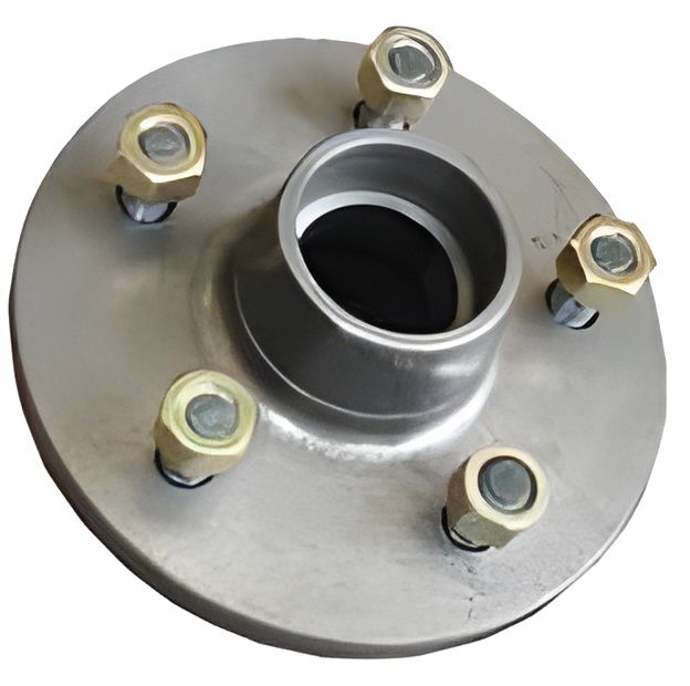 A Close up Of a Wheel Hub with Nuts on It — Bonetig's Mobile Towbars & Trailers In Oak Flats, NSW
