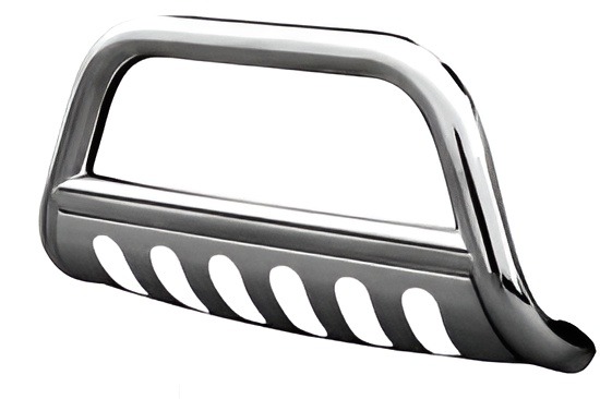 A Chrome Bumper with A Black Handle on A White Background — Bonetig's Mobile Towbars & Trailers In Oak Flats, NSW
