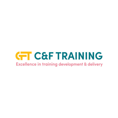 C&E Training logo in teal and yellow with the tagline “Excellence in training development & delivery”