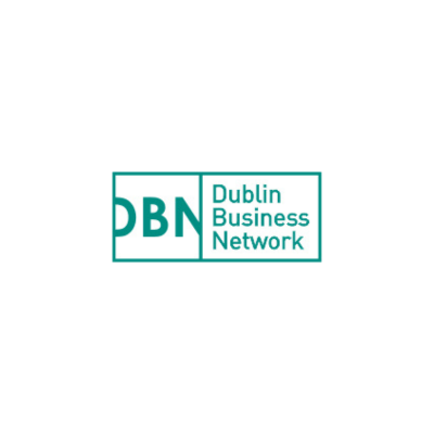 Dublin Business Network logo in teal and white with “DBN” and the name beside it