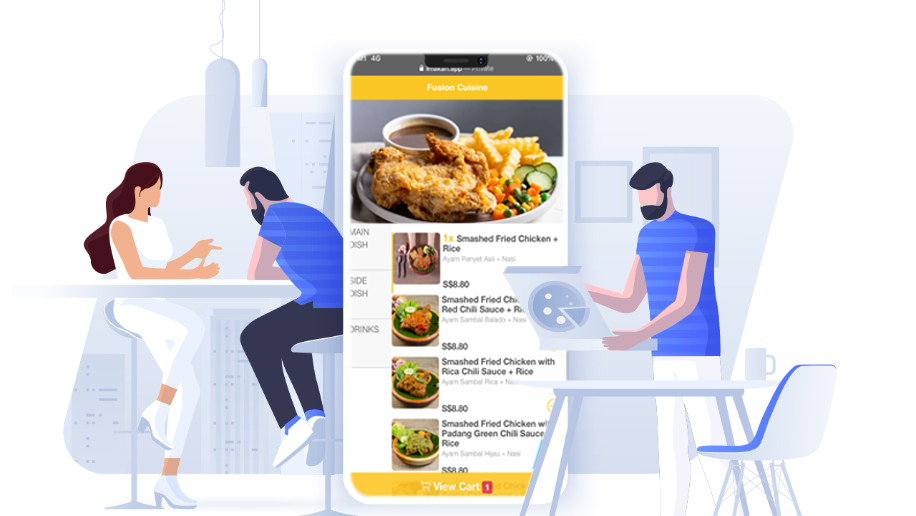 qr contactless ordering system
