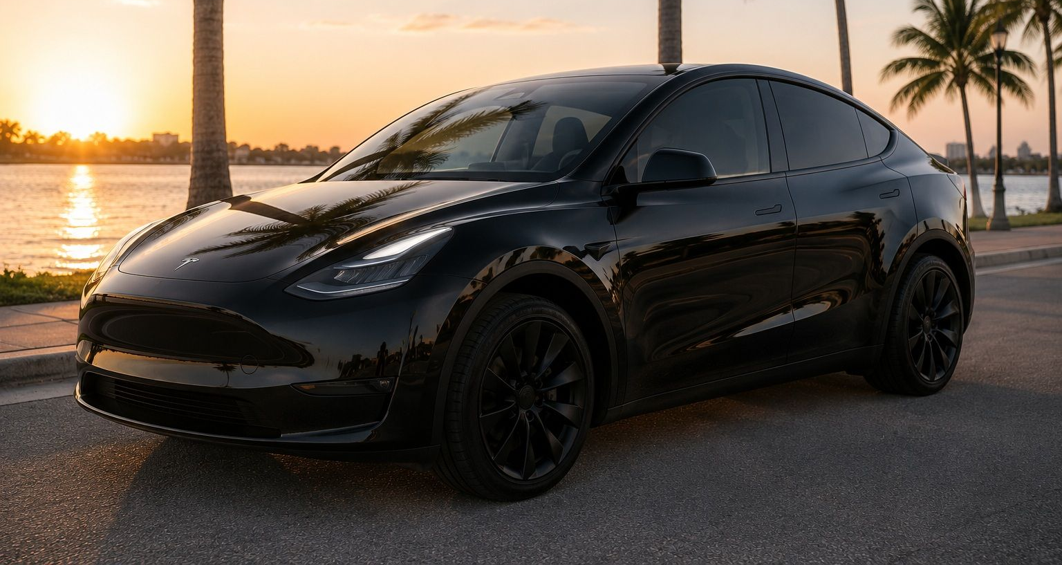 Tesla glass roof with ceramic tint