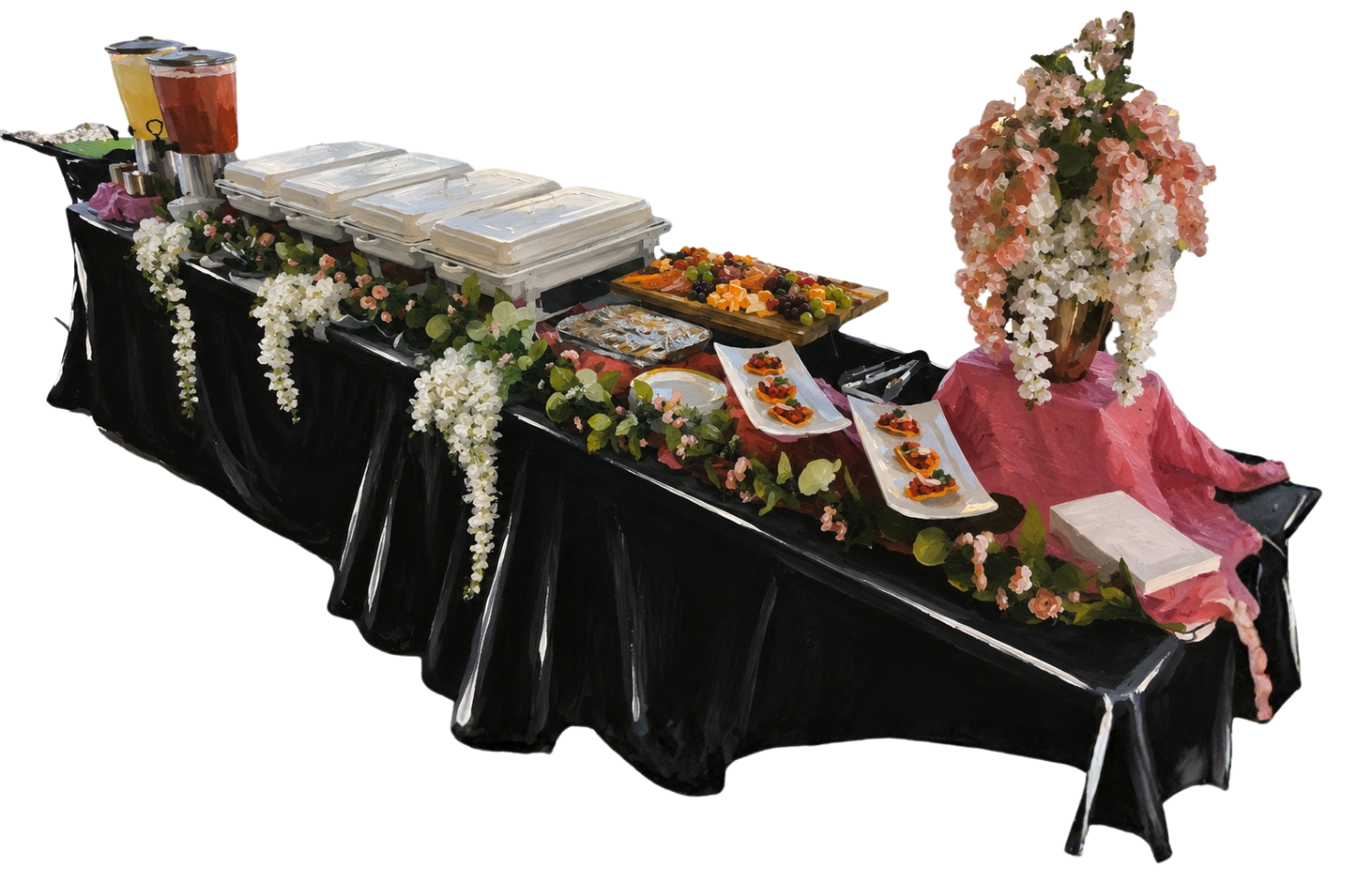 Image of a table with food on top