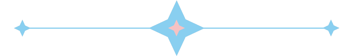Blue star divider