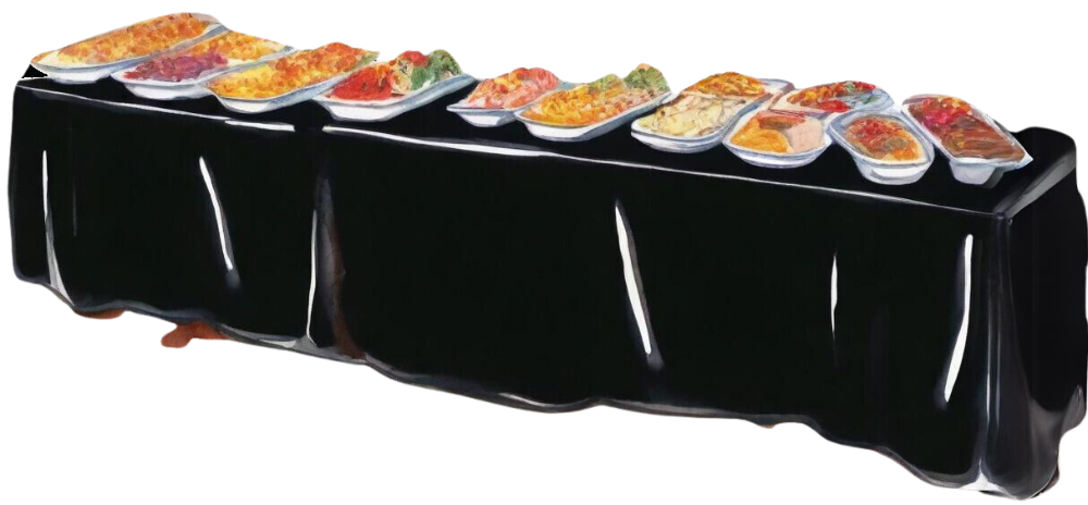 Image of a table with food on top
