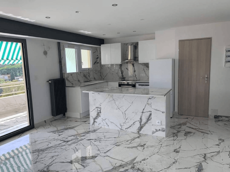 Carrelage effet marbre