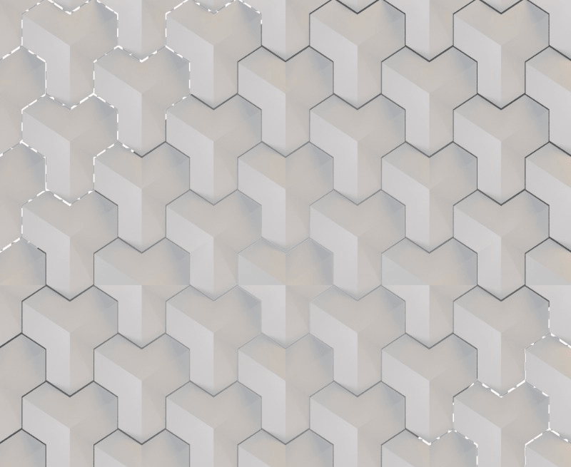 Carrelage hexagonal
