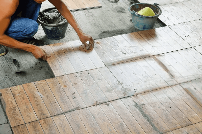 Carrelage rectangulaire