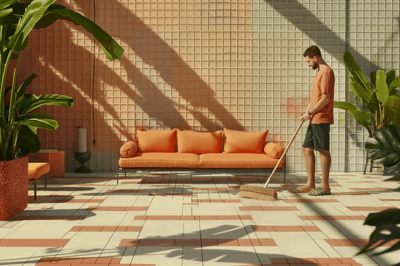 Entretenir un carrelage extérieur