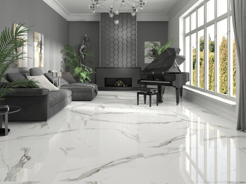 Carrelage effet marbre