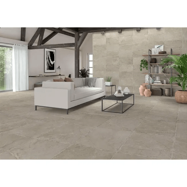 Carrelage pierre beige