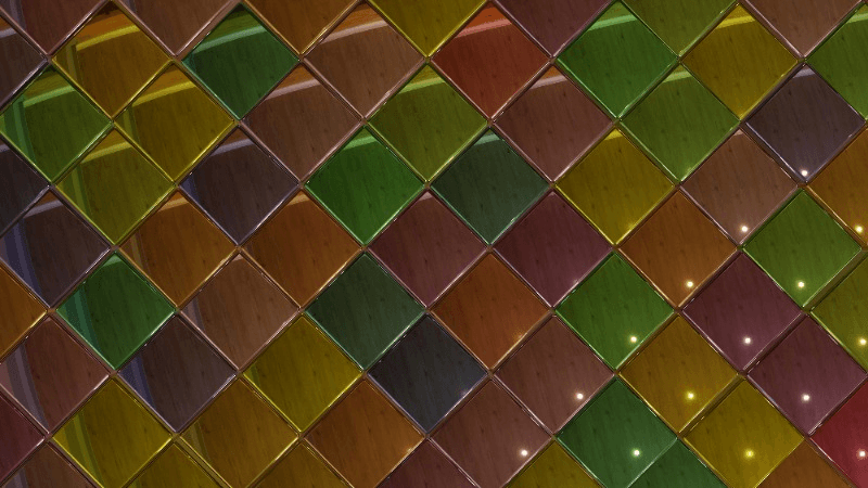 Carreaux pâte de verre