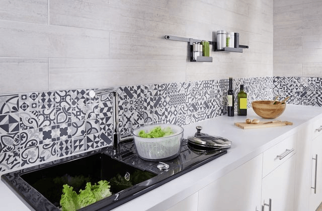 carrelage décoratif cuisine