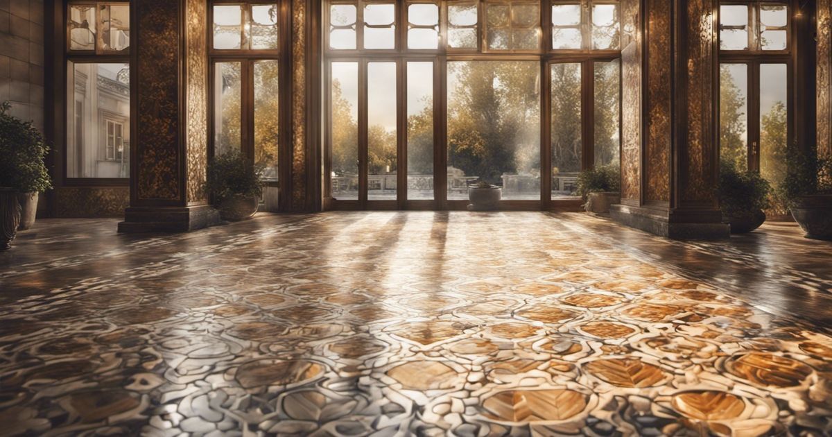 extérieur avec du carrelage imitation parquet