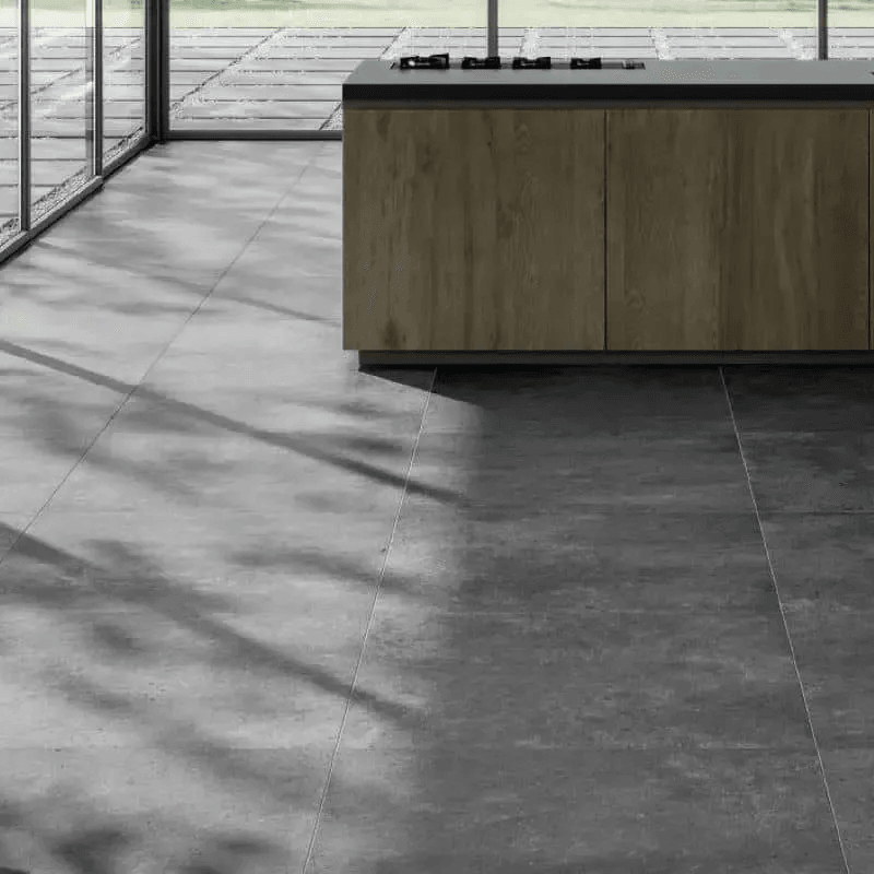 Carrelage pierre gris