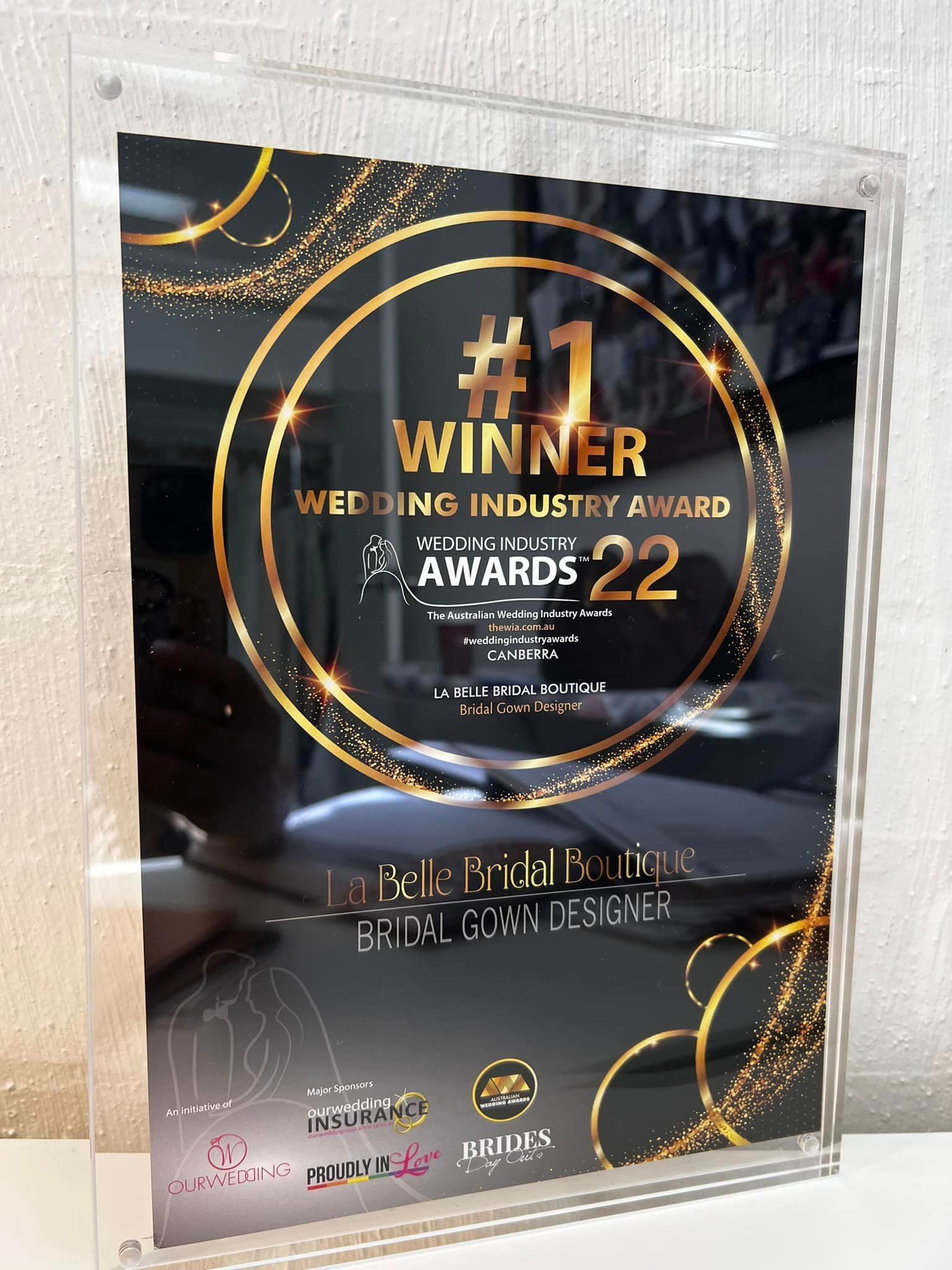 # 1 winner for wedding industry award of 2022
