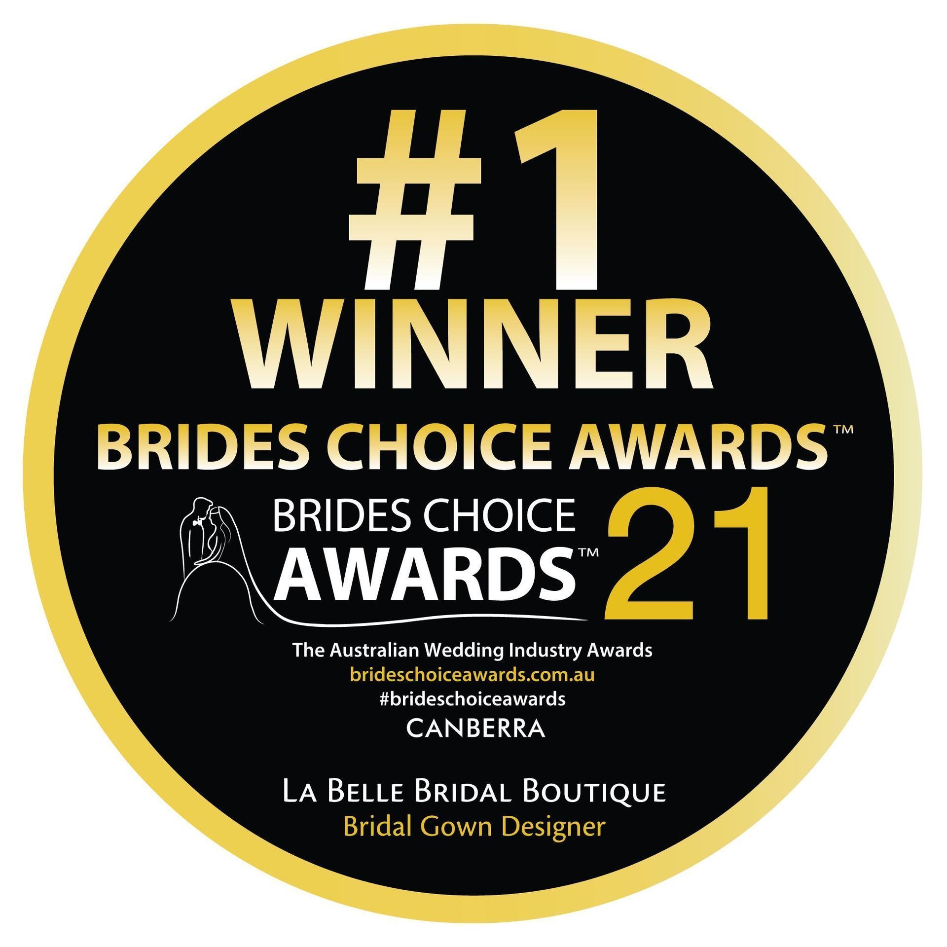 # 1 winner for brides choice awards of 2021