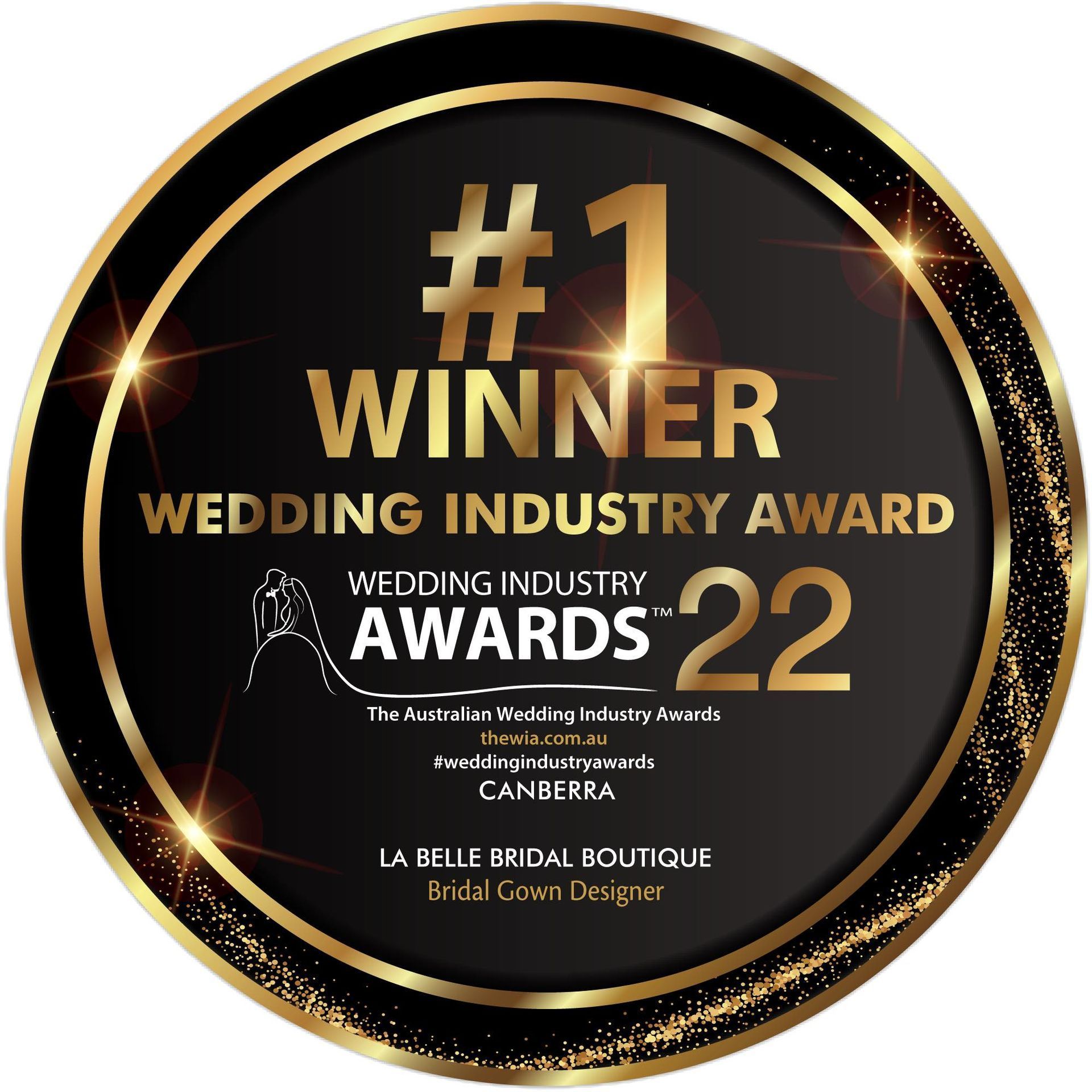 # 1 winner for wedding industry award of 2022