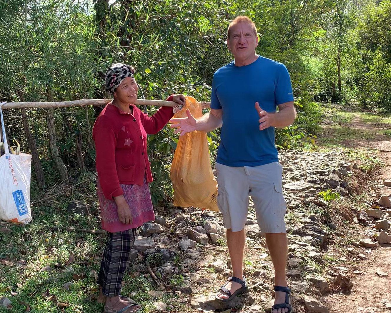 Dr. Paul T. Carter on  the Ho Chi Minh Trail