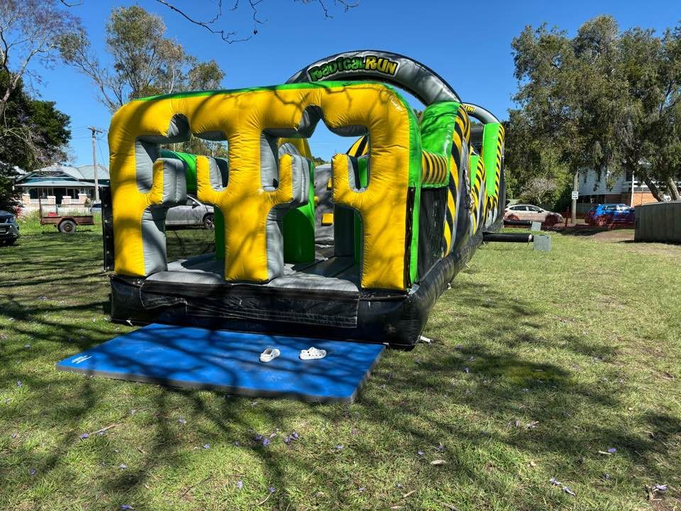 Caution Atomic Rush Obstacle Course Hire