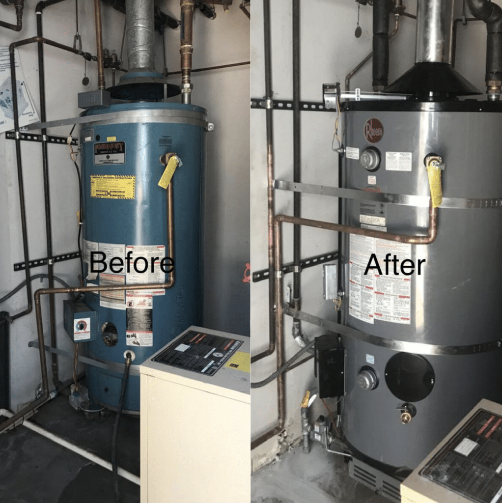 jl plumbing tanks before and after