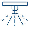 Sol og rør som illustrerer varmtvann - logo varmtvannsbereder