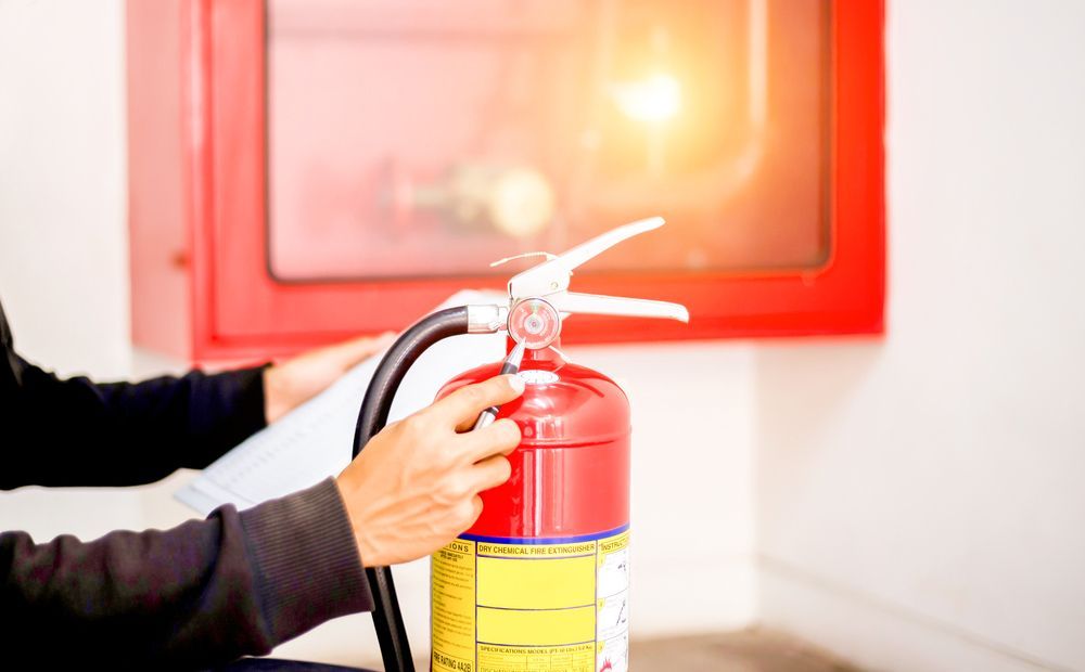 Engineer checking Industrial fire control system — Fire Protection in Batemans Bay NSW