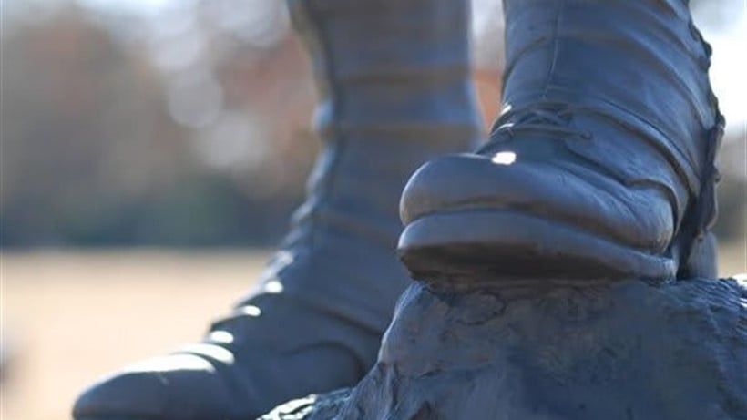 Kirby's Tucker Memorial Cemetery Statue Boots