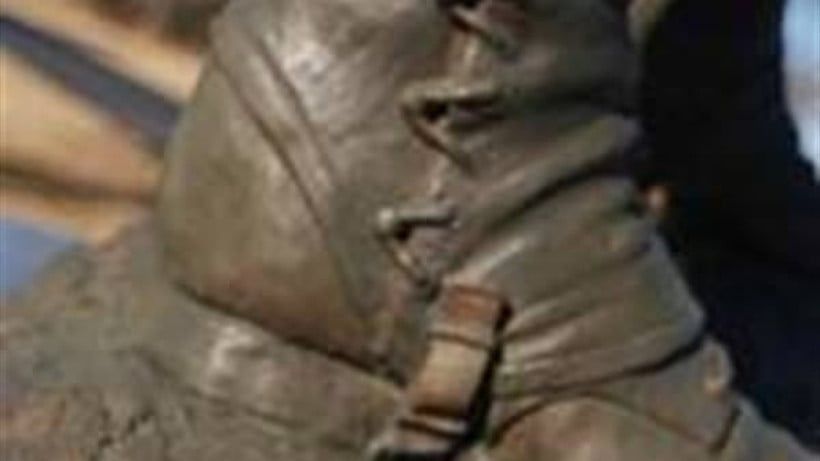 Kirby's Tucker Memorial Cemetery Statue Boots