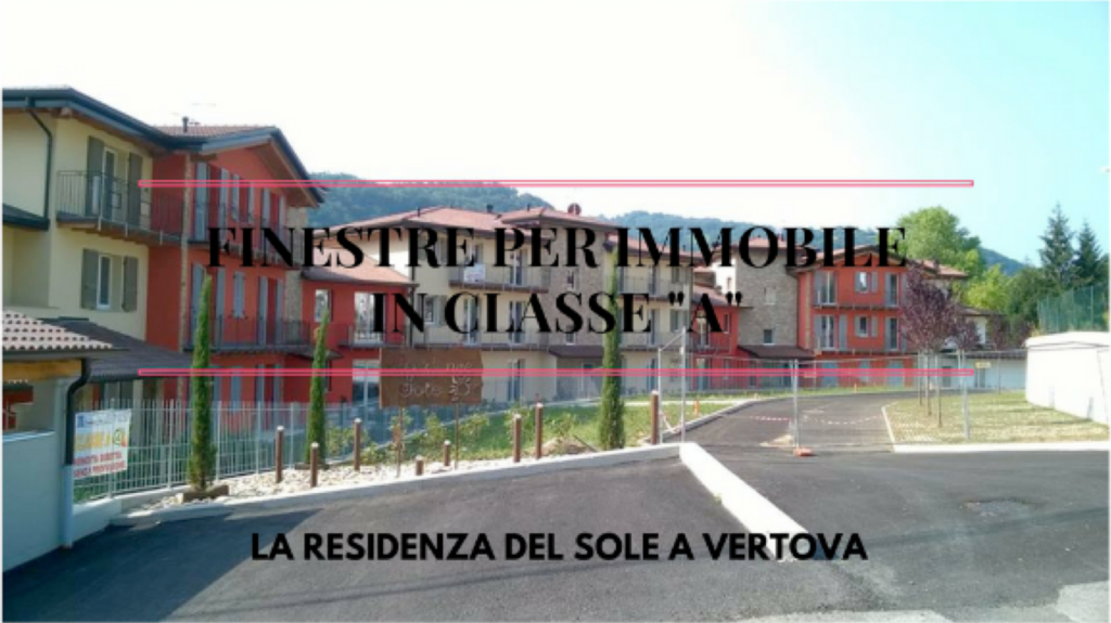 Complesso residenziale con facciate rosse e insegna con la scritta 