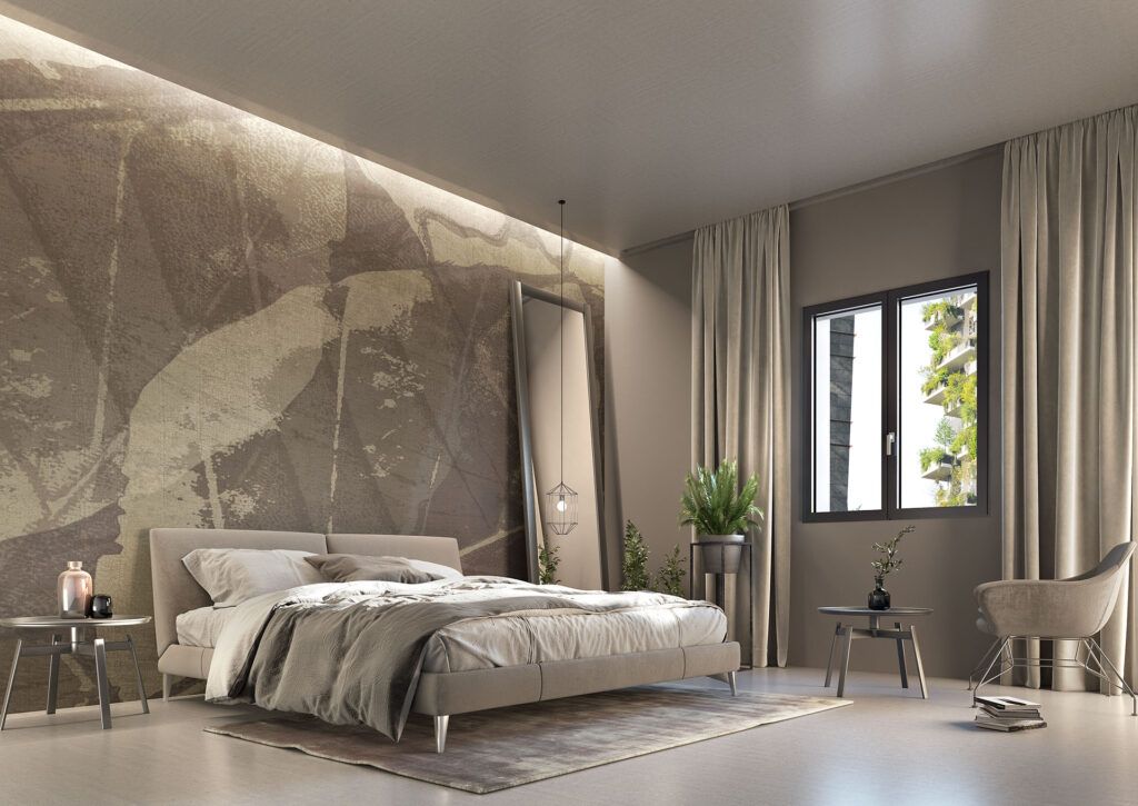 Serramenti legno-alluminio su edificio residenziale contemporaneo