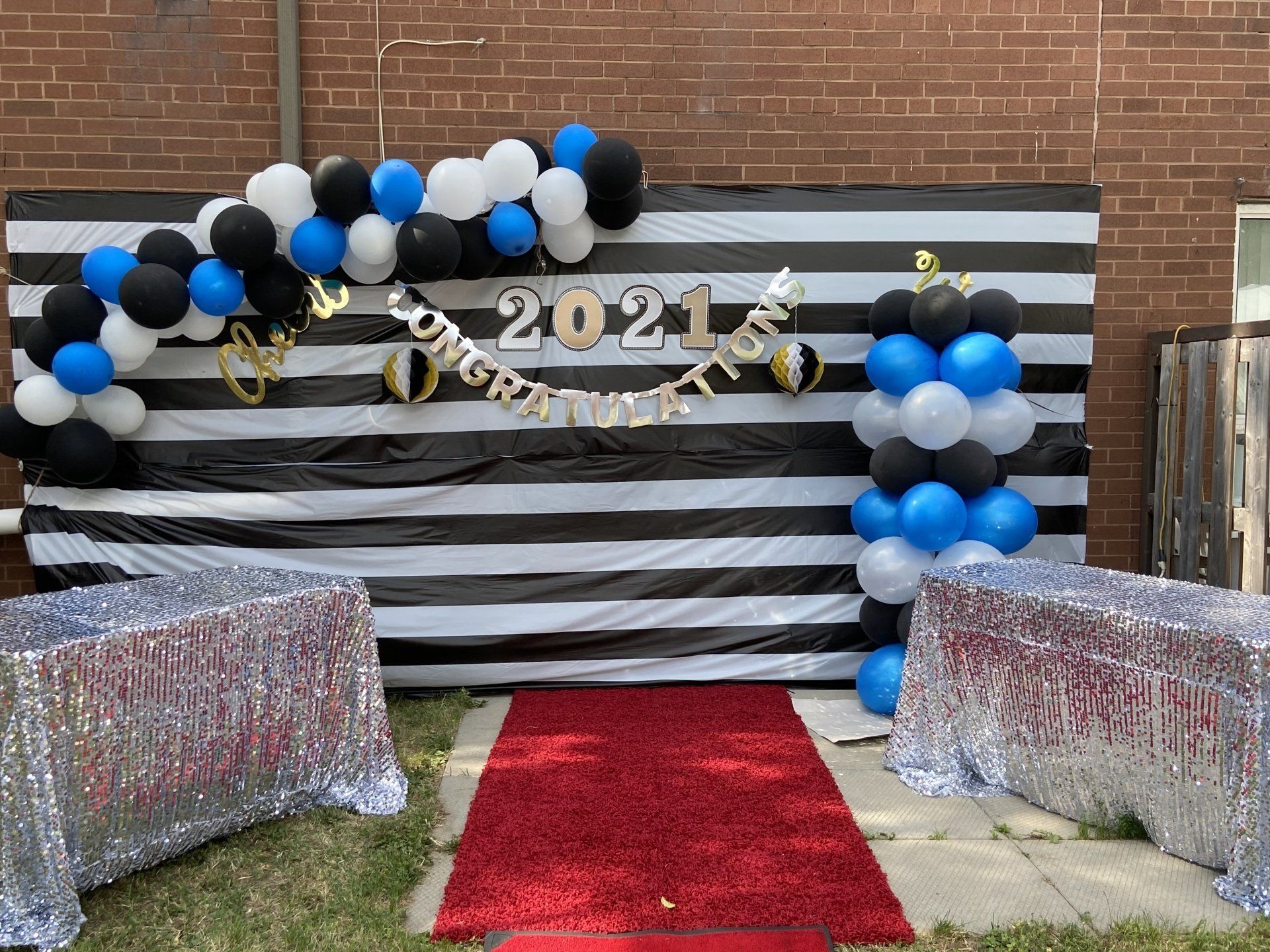Graduation backdrop