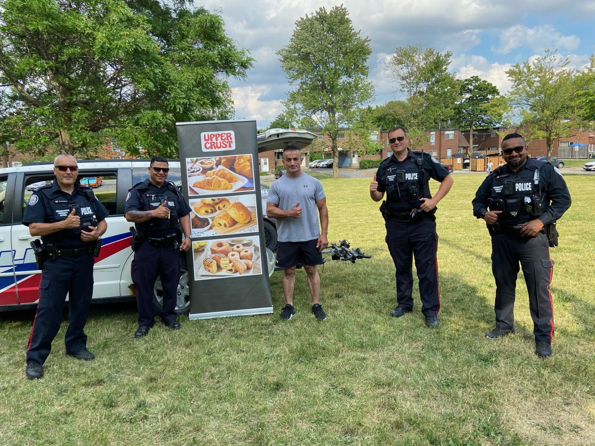 Officers standing for a picture