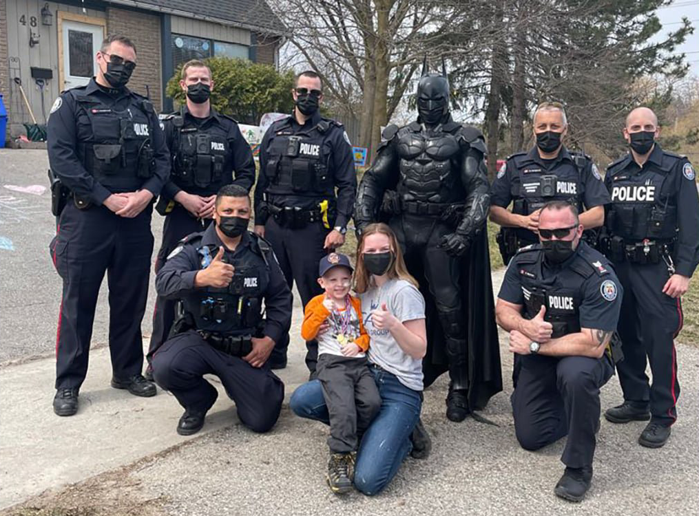 Toronto Police Officers, Batman and Parker Sheahan