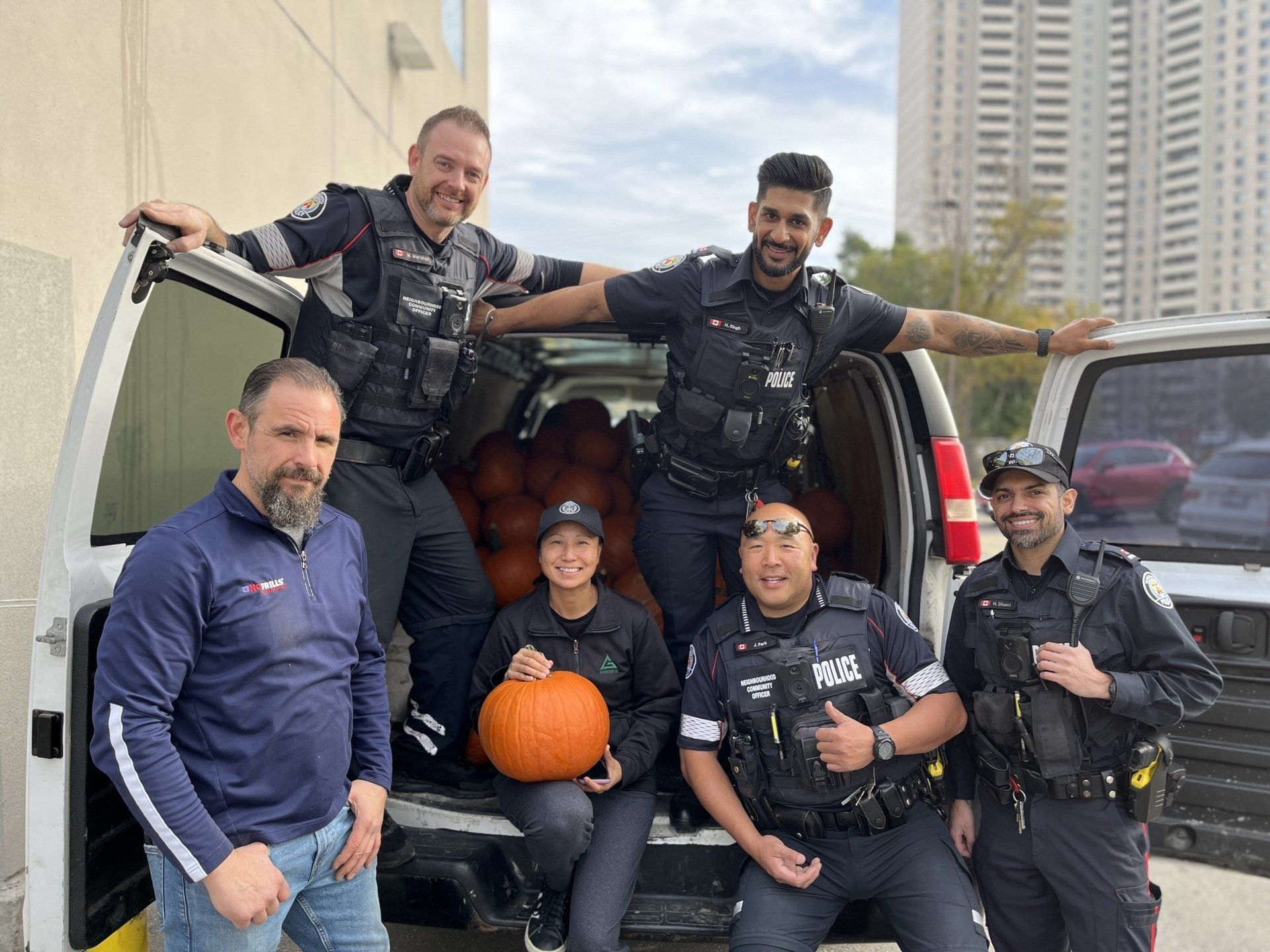 Photo of Danny, officers and CPLC