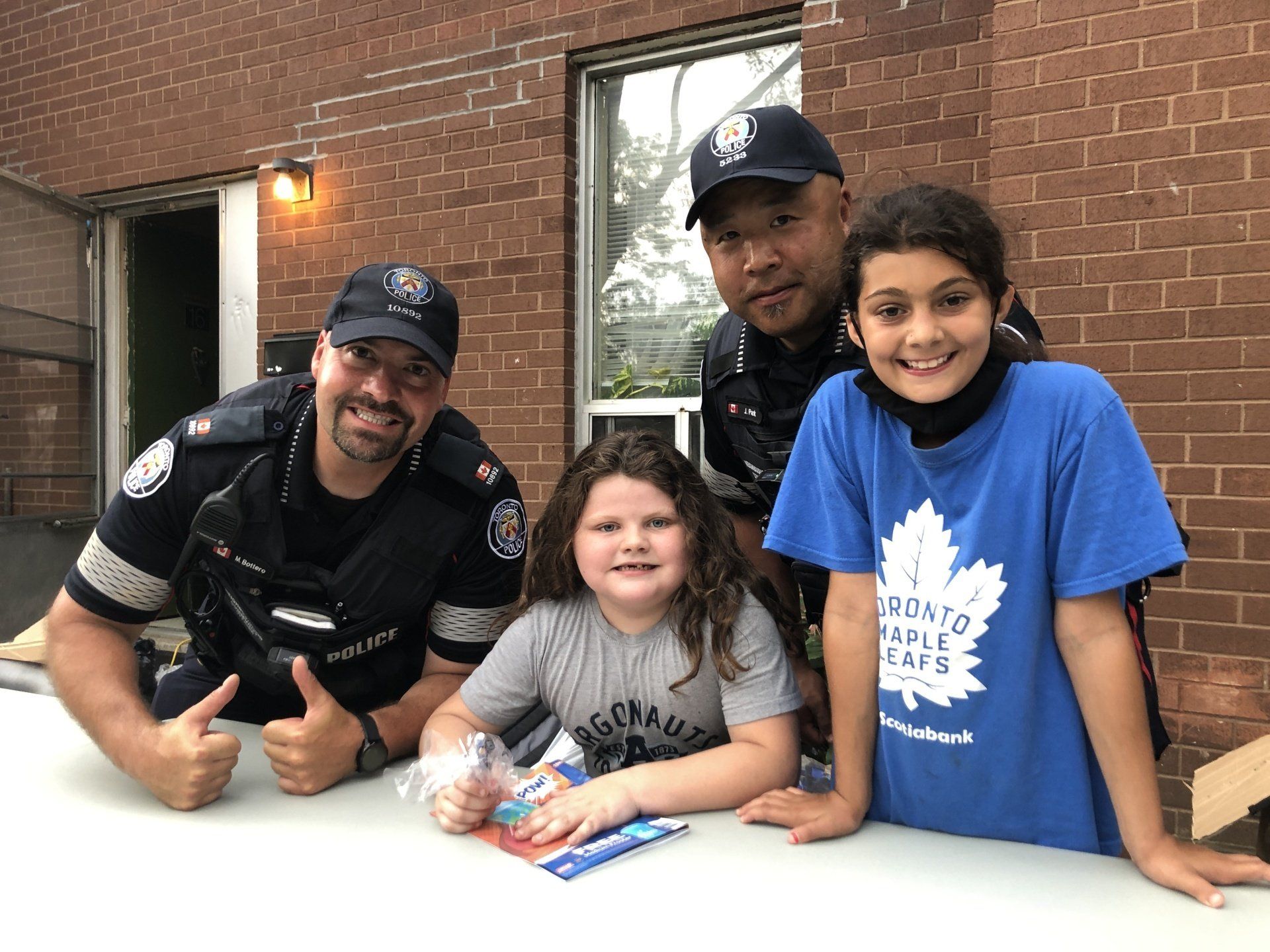 Officers with youth