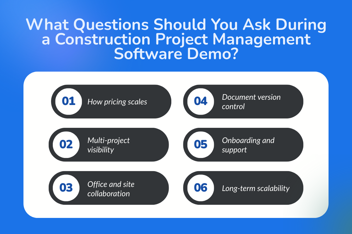 What Questions Should You Ask During a Construction Project Management Software Demo?