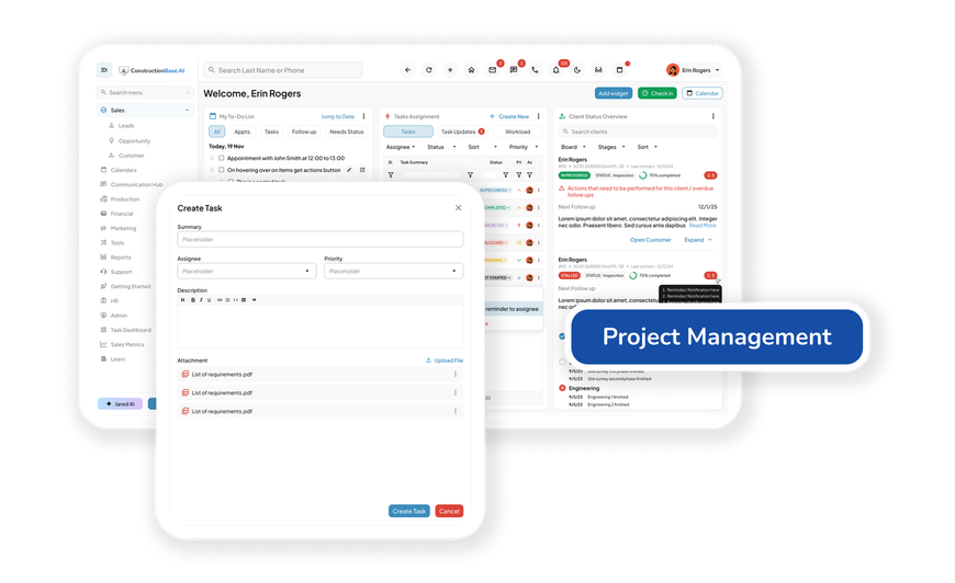 Roofing Project Management