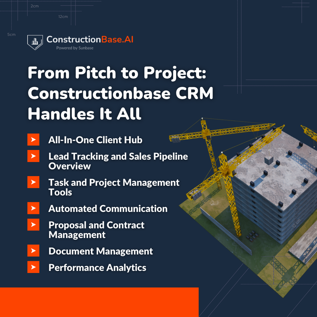 From Pitch to Project: Constructionbase CRM Handles It All