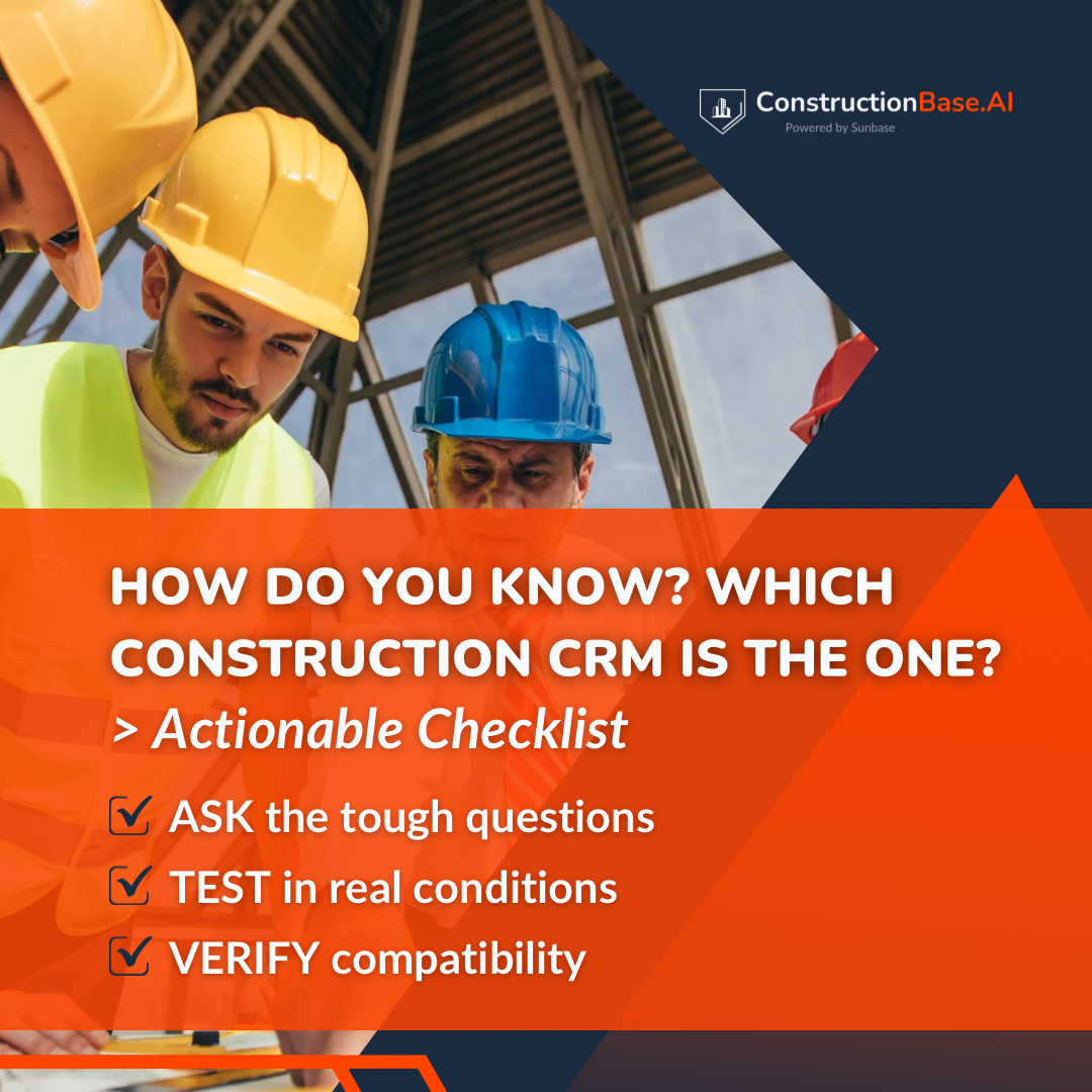 How do you know- Which Construction CRM is the one?