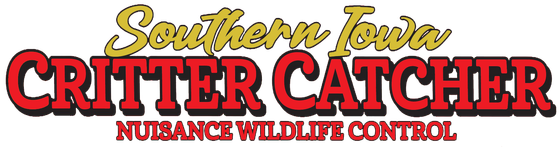 Southern Iowa Critter Catcher logo in red and yellow with 