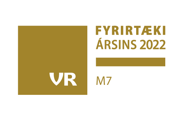 Lógó fyrir fyrirtæki sem heitir vr m7