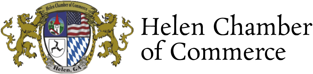 A logo for the helen chamber of commerce